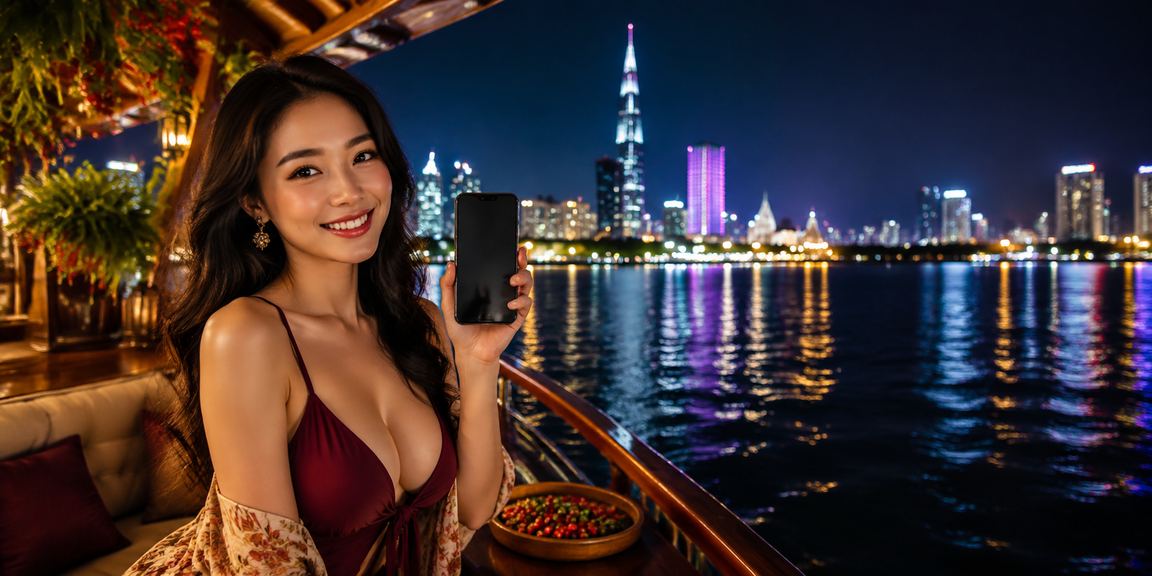 Người dùng tại TP. Hồ Chí Minh xem kết quả thể thao trên điện thoại khi uống cà phê
